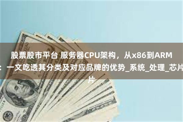 股票股市平台 服务器CPU架构，从x86到ARM：一文吃透其分类及对应品牌的优势_系统_处理_芯片