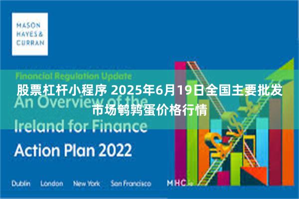 股票杠杆小程序 2025年6月19日全国主要批发市场鹌鹑蛋价格行情