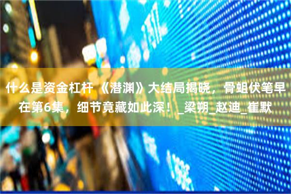 什么是资金杠杆 《潜渊》大结局揭晓，骨蛆伏笔早在第6集，细节竟藏如此深！_梁朔_赵迪_崔默