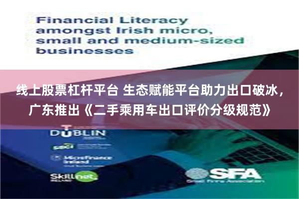线上股票杠杆平台 生态赋能平台助力出口破冰，广东推出《二手乘用车出口评价分级规范》